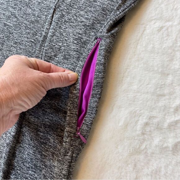 Pink Lotus Gray Cowl Neck Short Sleeve Tunic/Dress Size Medium - Picture 7 of 9